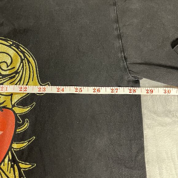 Soul Lot 4XL T Shirt Bart Simpson Fifty Cent Black Oversized Gold Filigree VTG - Picture 9 of 10